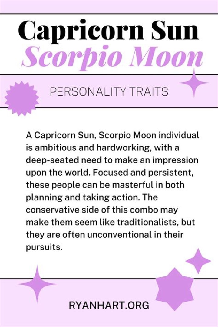 Capricorn Sun with Scorpio Moon and Virgo Rising — Truly Divine