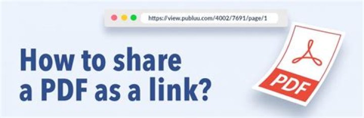 ¿Cómo compartir un PDF como enlace?