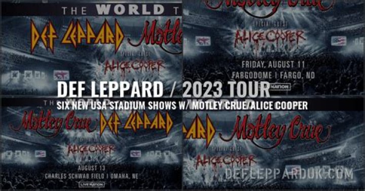Def Leppard And Mötley Crüe Announce 2023 U.S. Dates For ‘The World Tour’ Following Massively Successful North American Stadium Run