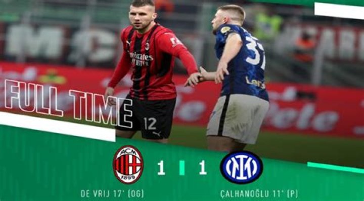 FT: AC Milan 1-1 Inter Milan, Milano Derby Ends In DRAW! (Match Report And Highlights)