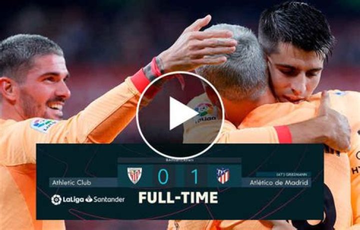 FT: Bilbao 0-1 Atletico Madrid, Griezmann 100th Laliga GOAL! (VIDEO HIGHLIGHTS)