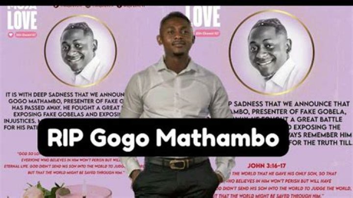 Gogo Mathambo, Talented Presenter of Fake Gobela on Moja Love, has Passed Away