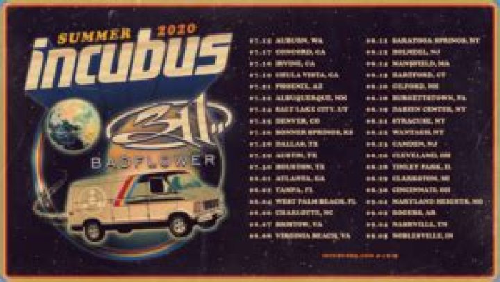 Grammy-Nominated, Multi-Platinum Selling Band Incubus Announce Summer 2020 North American Tour With 311