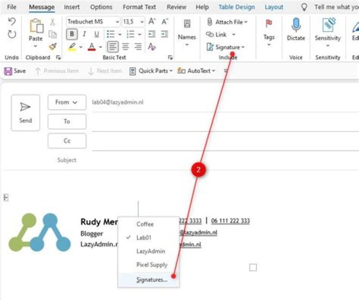 How to Change Signature in Outlook