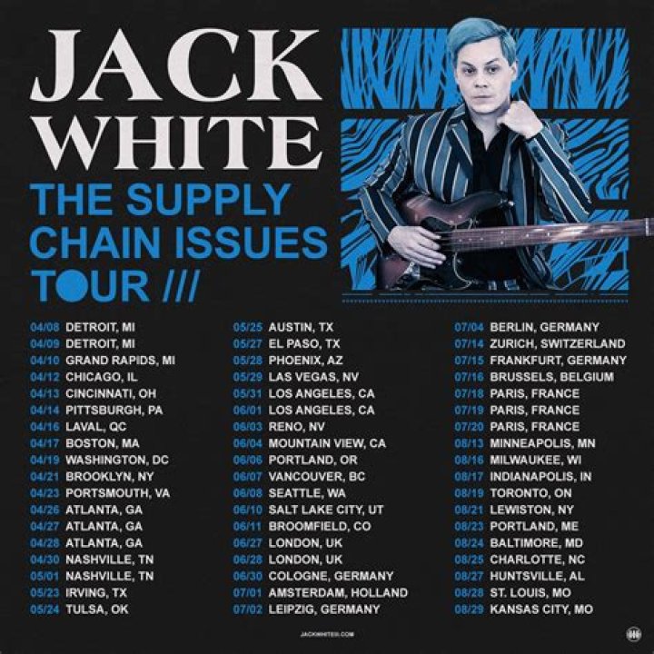 Jack White Announces The Supply Chain Issues Tour