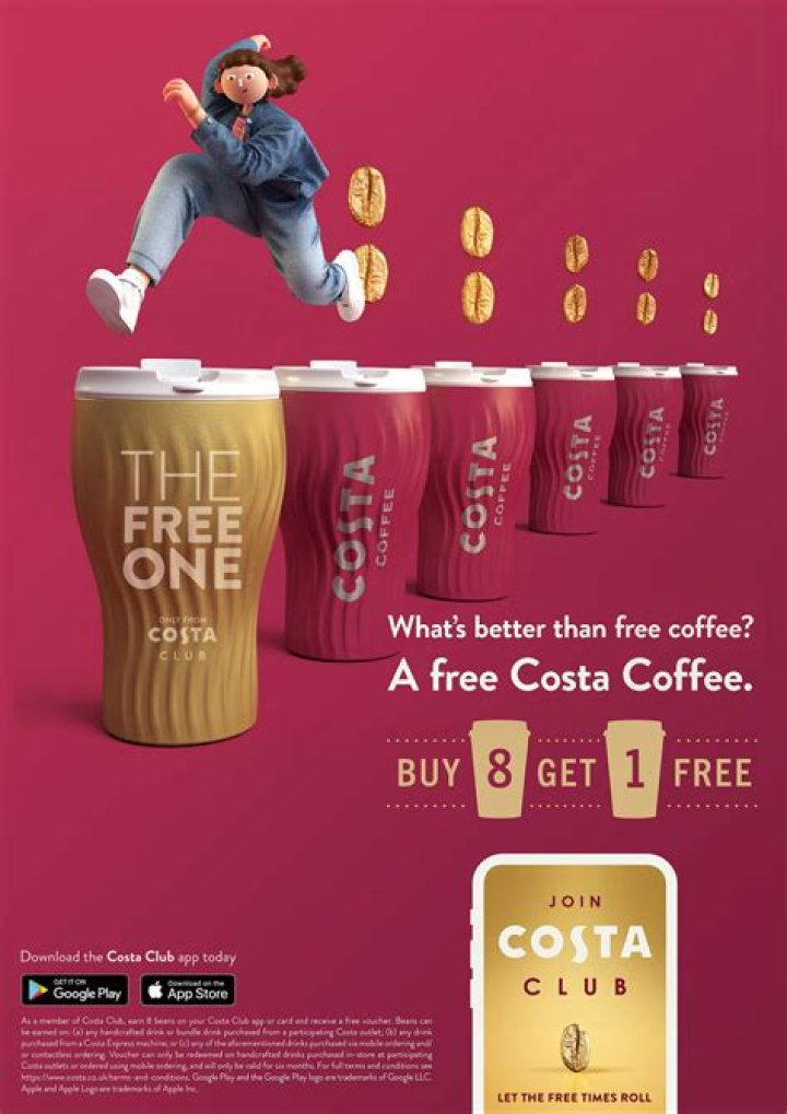Man Spots Bizarre Advert For Costa Coffee 'Flick The Bean' Game