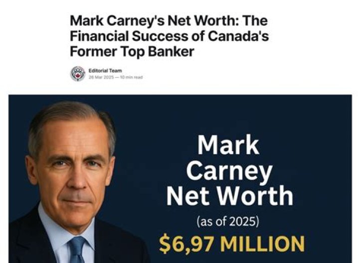 Mark Carney Net Worth: Unpacking His Financial Journey in 2025