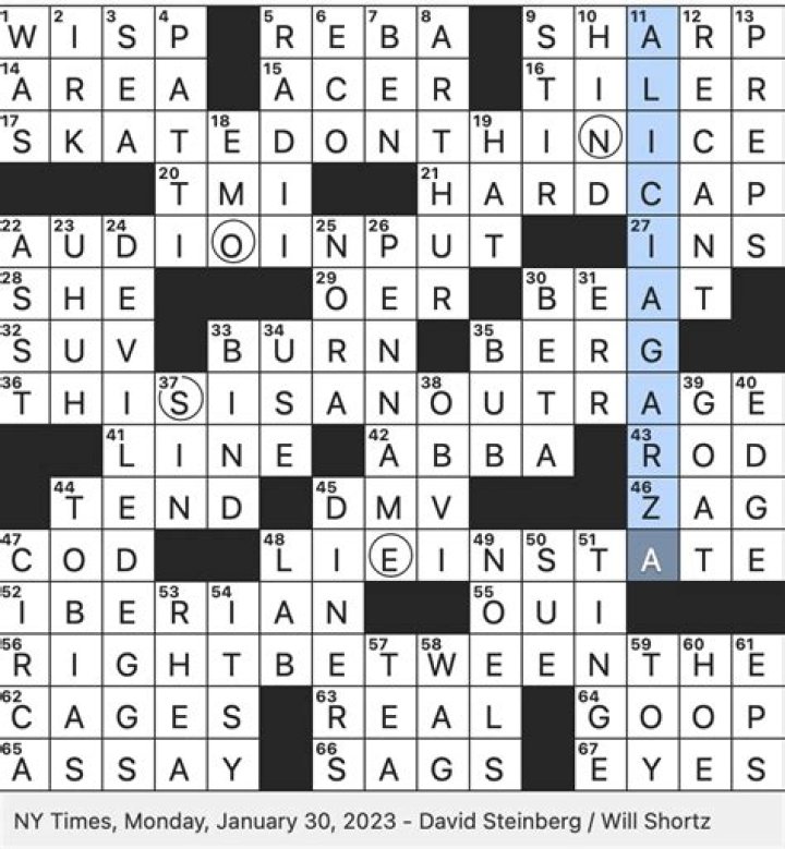 Mirror Premier Sunday Letters after els Crossword Clue Puzzle Answer With 3 letters