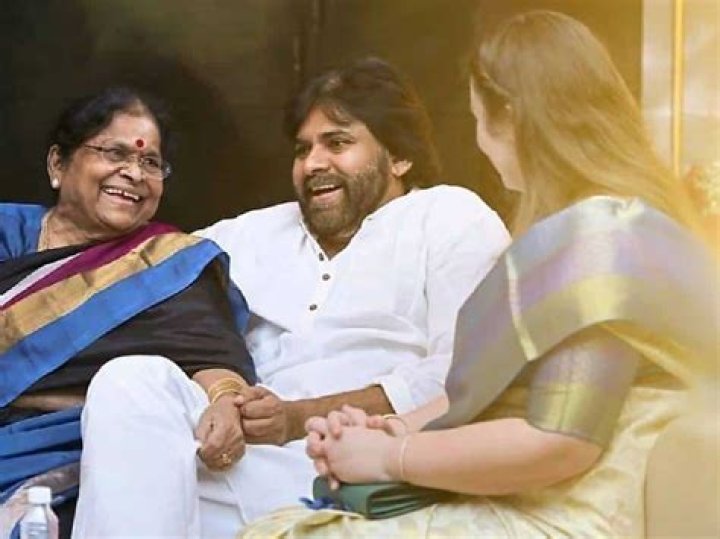 Pawan & Anna with Anjana Devi