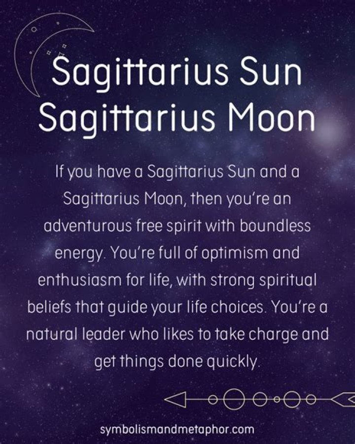 Sagittarius Sun with Sagittarius Moon and Sagittarius Rising — Truly Divine