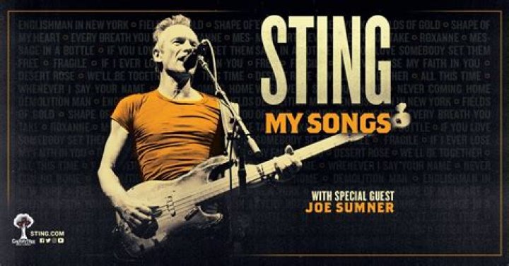 Sting: My Songs 2023 Critically Acclaimed World Tour Comes To North America This Fall