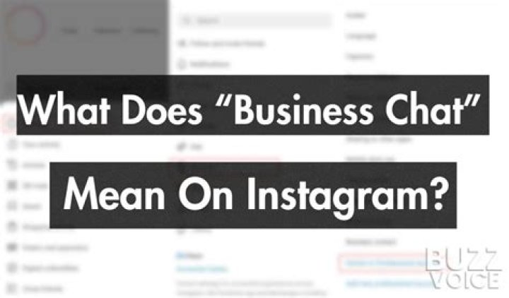 What Does "Business Chat" Mean on Instagram?