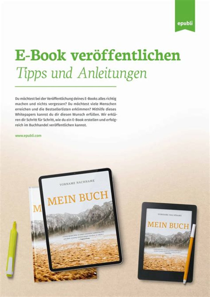 Wie veröffentlicht man ein Ebook?