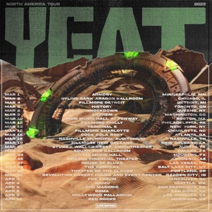 Yeat Announces 2023 North American Tour Kicking Off In March